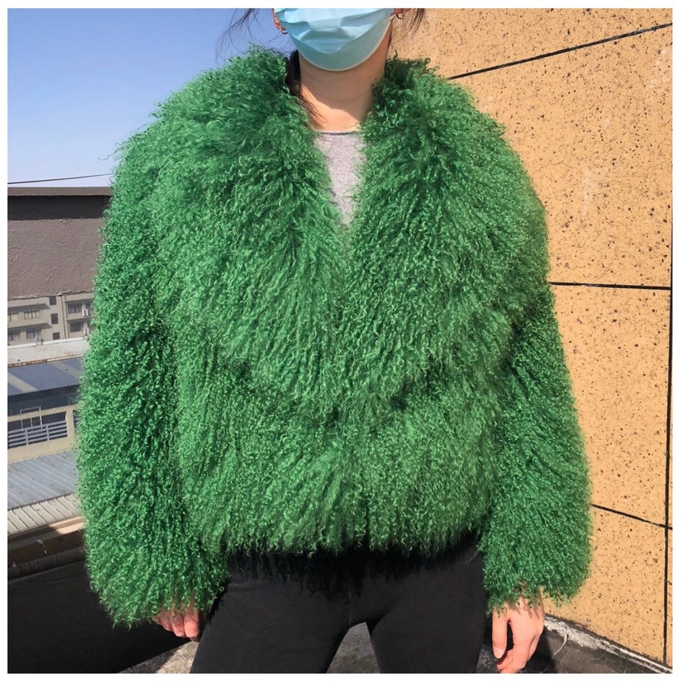 Emerald Green Teddy Jacket